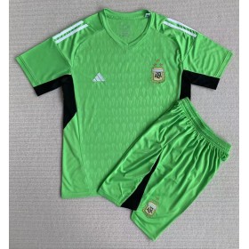Baby Fußballbekleidung Argentinien Torwart Heimtrikot WM 2022 Kurzarm (+ kurze hosen)